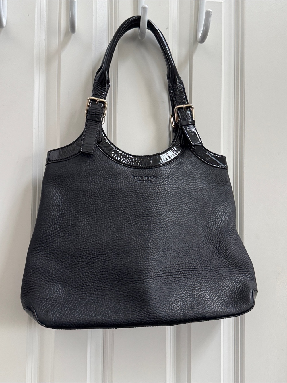 kate spade Black Pebbled Leather Shoulder Bag